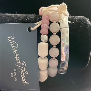 Universal Thread Pink and Cream Bracelet Trio